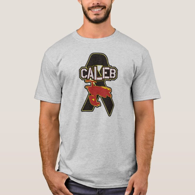 T-shirt Chemise de gris d'hommage de Caleb Moore (Devant)