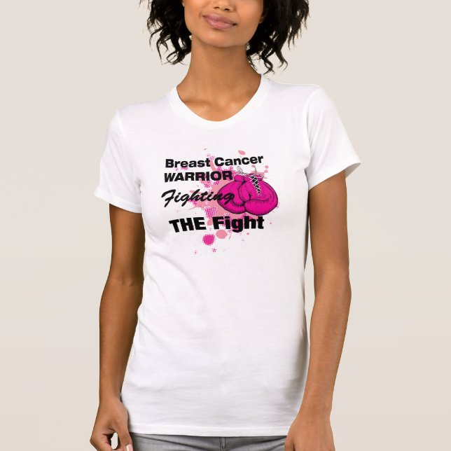 T-shirt Chemise de guerrier de cancer du sein pour les (Devant)