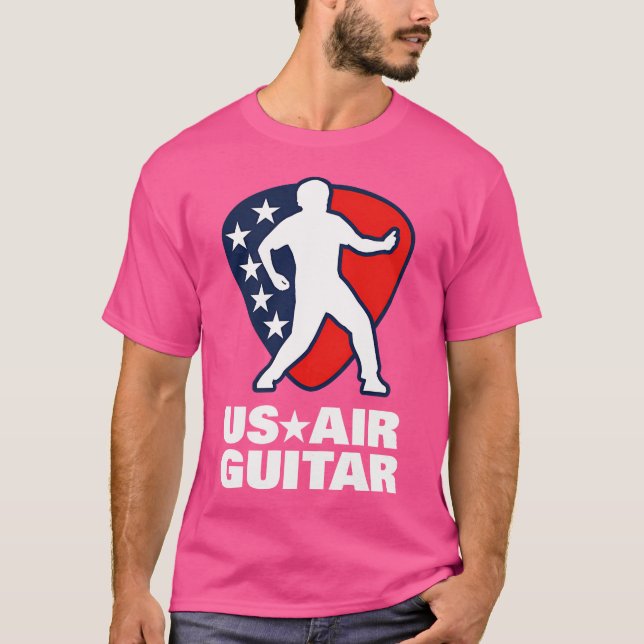 T-shirt Chemise De Guitare Aérienne Us Pour Hommes Femmes  (Devant)