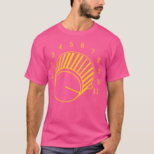 T-shirt Chemise de guitare volume à 11 (Devant)