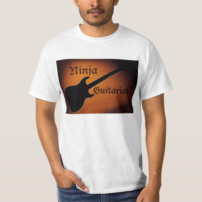 T-shirt Chemise de guitariste de Ninja (Devant)