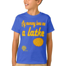 Chemise de Hanukkah pour enfants - "Maman m'aime b