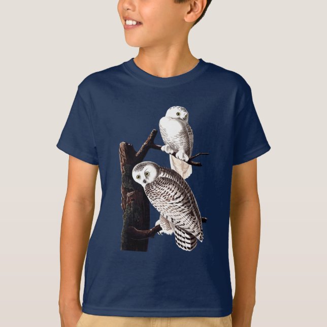T-shirt Chemise de hibou d'Audubon Milou, jeunesse (Devant)