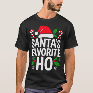 T-shirt Chemise de Ho préférée du Père Noël Adulte Enfants