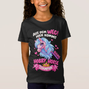 T-Shirt Chemise de Hobby Horse personnalisée avec nom