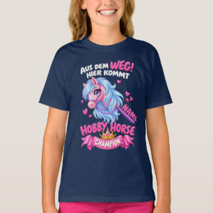 T-shirt Chemise de Hobby Horse personnalisée avec nom