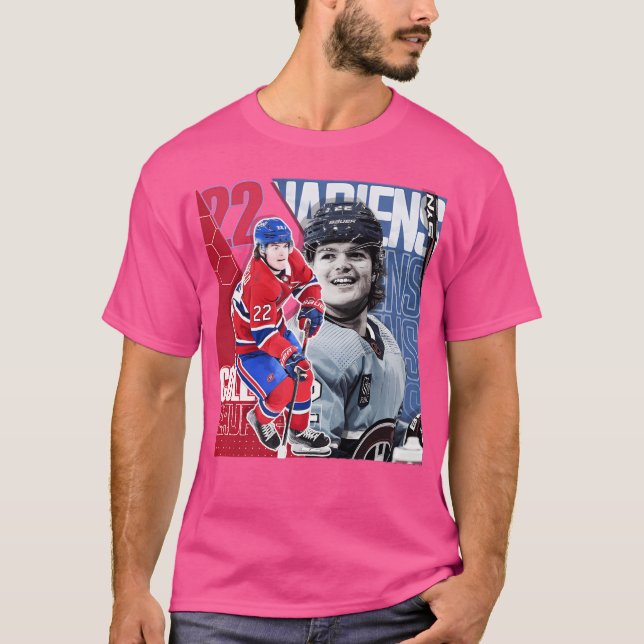 T-shirt Chemise de hockey Cole Caufield Canadiens (Devant)