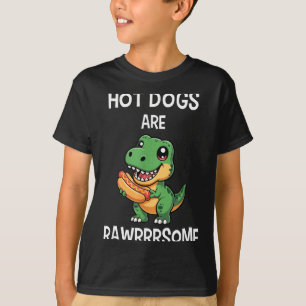 T-shirt Chemise de hot-dog de dinosaure T Rex Drôle Les ho