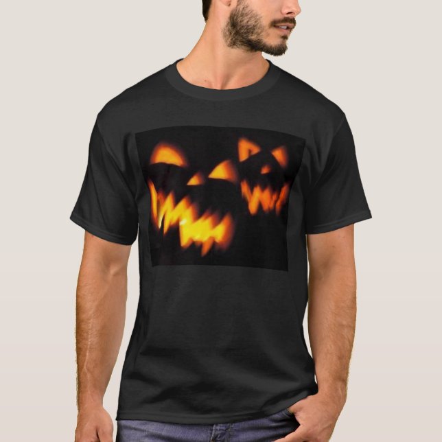 T-shirt Chemise de Jack-o'-lantern de citrouille de (Devant)