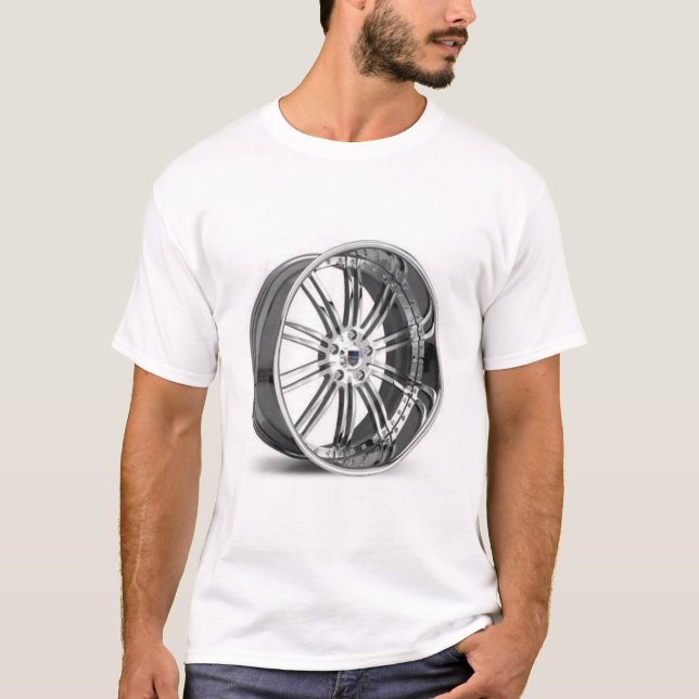 T-shirt Chemise de jante de chrome (Devant)