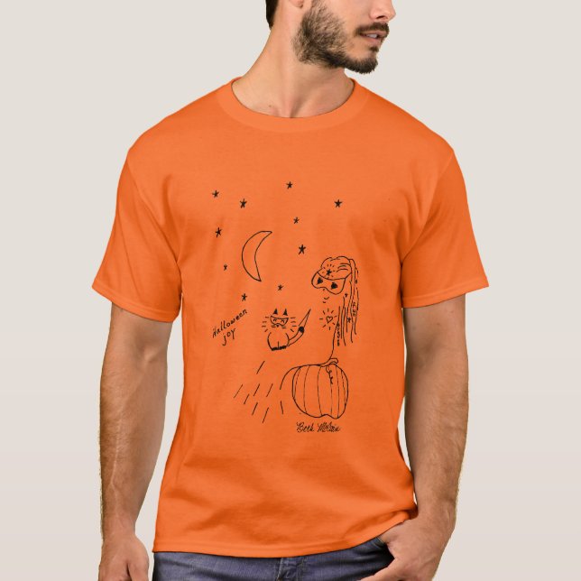 T-shirt Chemise de joie de Halloween (Devant)