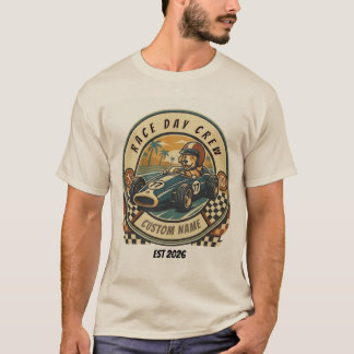 T-shirt Chemise de jour de course de chien vintage Indy – 