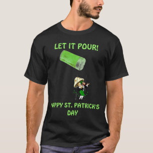 T-SHIRT CHEMISE DE JOUR DE LA PLUIE BEER~LEPRECHAUN ST