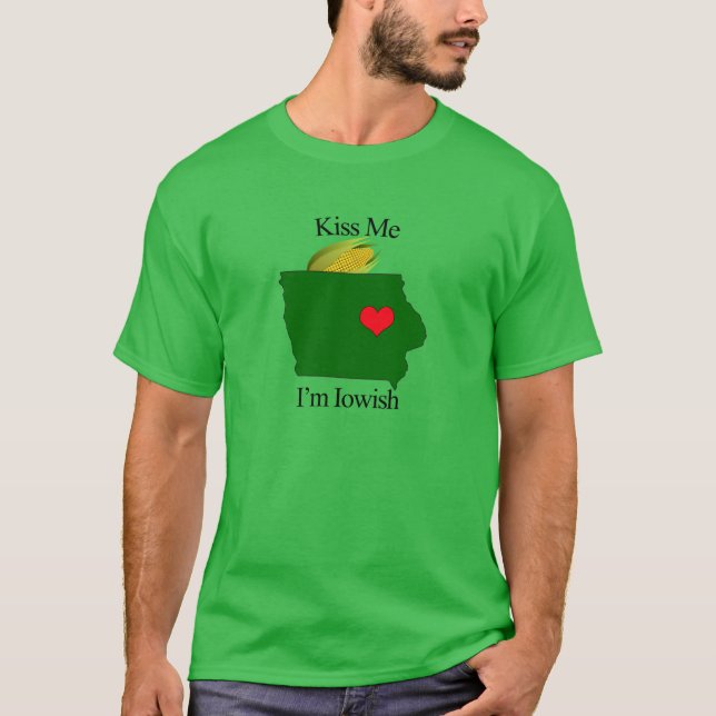 T-shirt Chemise de Jour de la Saint Patrick pour l'Iowa (Devant)
