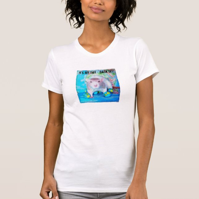 T-shirt Chemise de jour de rat du monde (Devant)