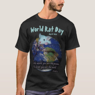 T-shirt Chemise de jour de rat du monde, version 2