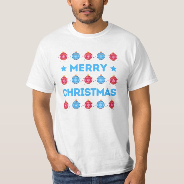 T-shirt Chemise de Joyeux Noël (Devant)