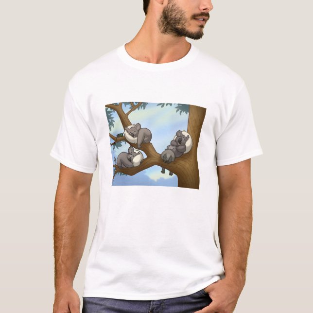 T-shirt Chemise de koala de sommeil (Devant)