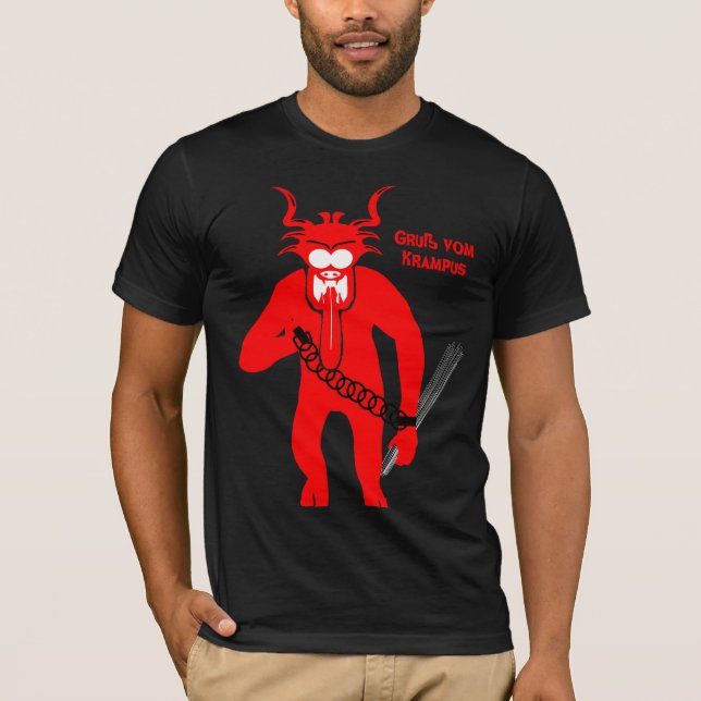 T-shirt Chemise de Krampus de vom de Gruß (Devant)