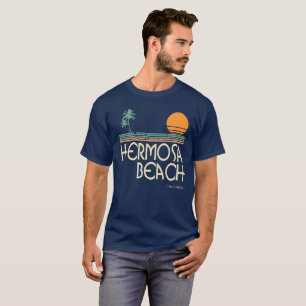 T-shirt Chemise de la Californie de plage de Hermosa