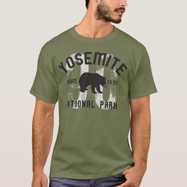 T-shirt Chemise de la Californie d'ours noir de parc (Devant)