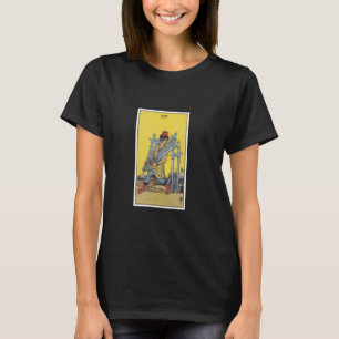 T-shirt Chemise de la carte Tarot Secen des épées Carte Ta