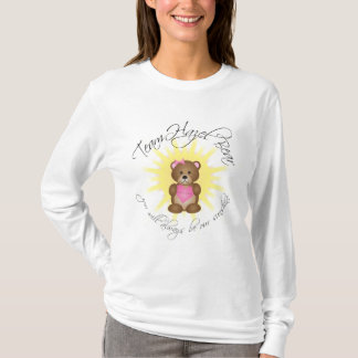 T-shirt chemise de la douille des femmes noisette d'ours