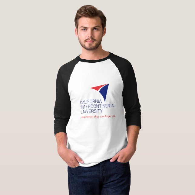 T-shirt Chemise de la douille des hommes de CIU 3/4 (Devant entier)