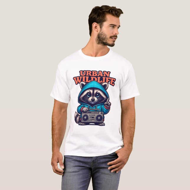 T-shirt Chemise de la faune urbaine (Devant entier)