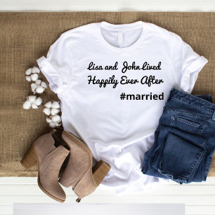 T-shirt Chemise de la fête de mariage de la femme - Juste