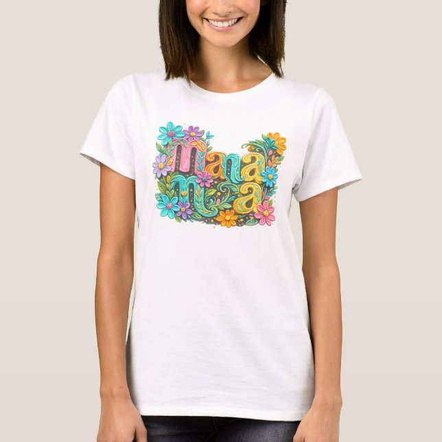 T-shirt Chemise de la fête des mères (Devant)