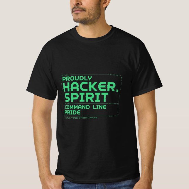 T-shirt Chemise de la fierté de la ligne de commande d'ord (Devant)