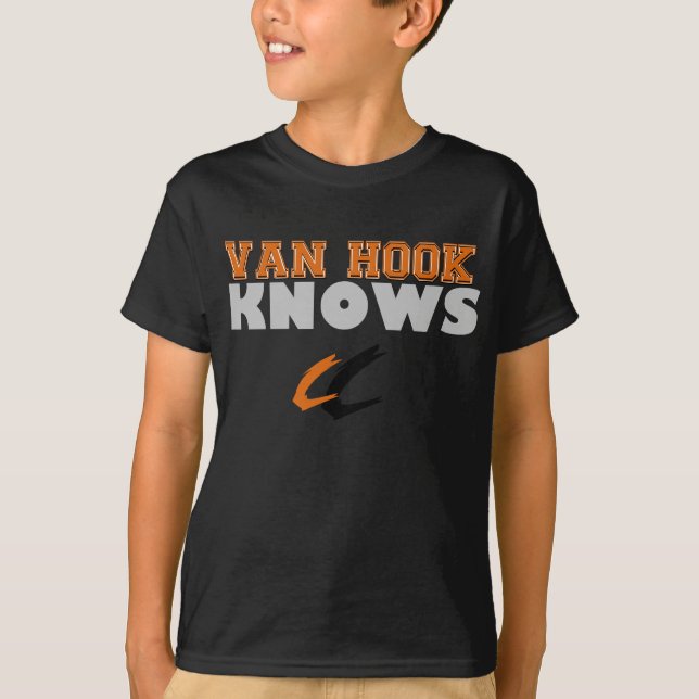 T-shirt Chemise de la jeunesse du football de Van Hook (Devant)