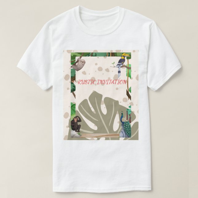 T-shirt Chemise de la nature rustique (Design devant)