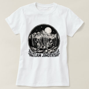 T-shirt Chemise de la nature vintage Raton Laveur Équipe J