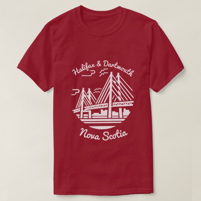 T-shirt Chemise de la Nouvelle-Écosse Halifax et chemise D (Design devant)