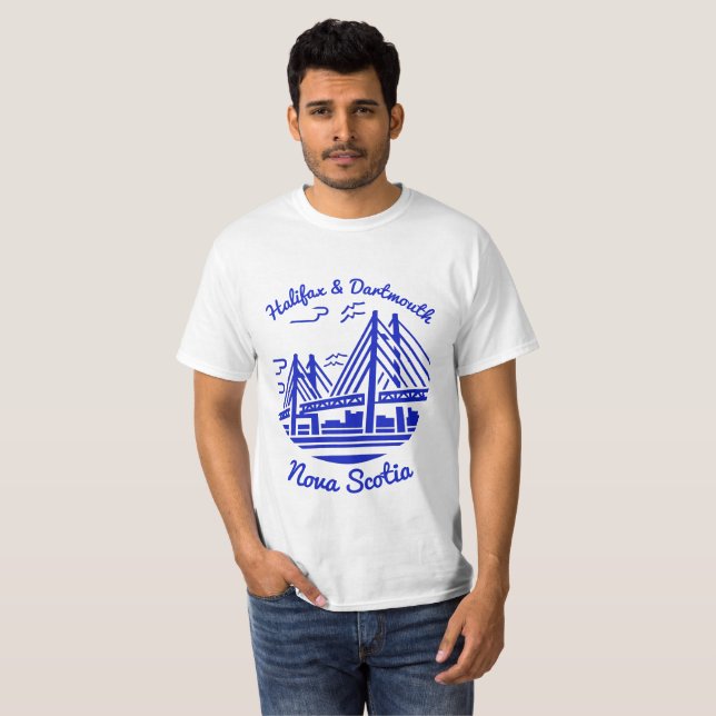 T-shirt Chemise de la Nouvelle-Écosse Halifax et chemise D (Devant entier)