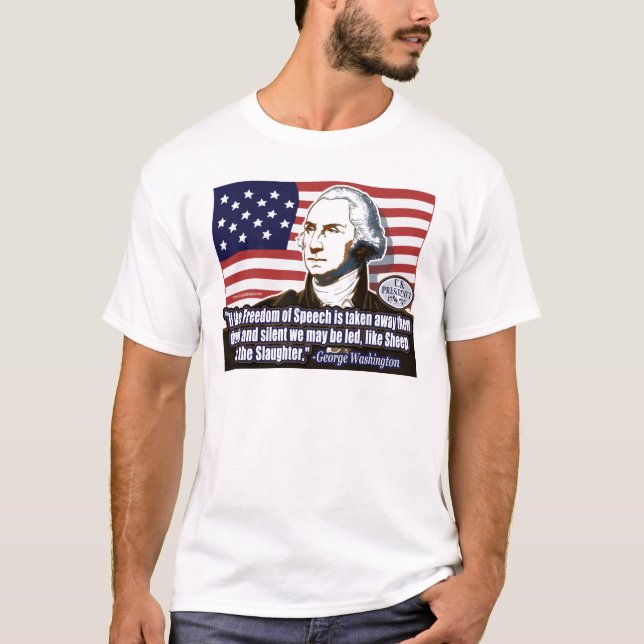 T-shirt Chemise de la parole de liberté (Devant)
