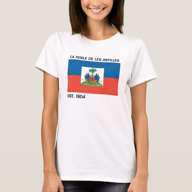 T-SHIRT CHEMISE DE LA PERLE DE LES ANTILLES HAÏTI (Devant)