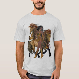 T-shirt Chemise de la princesse et des étalons amérindiens
