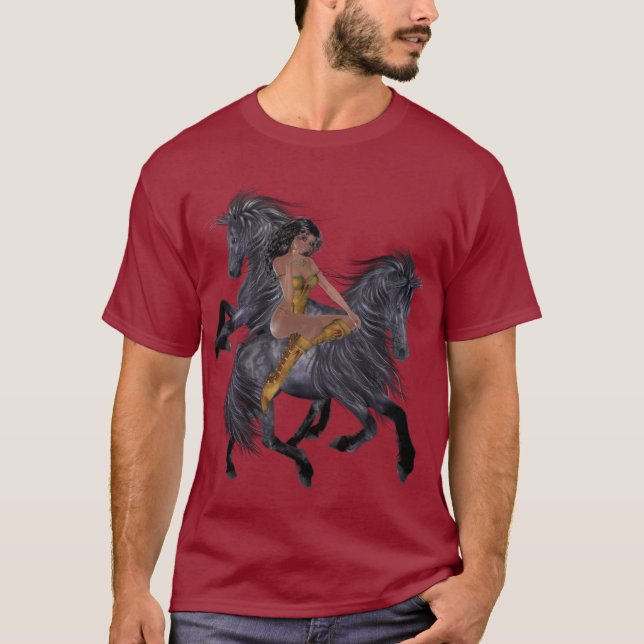 T-shirt Chemise de la princesse et des étalons amérindiens (Devant)