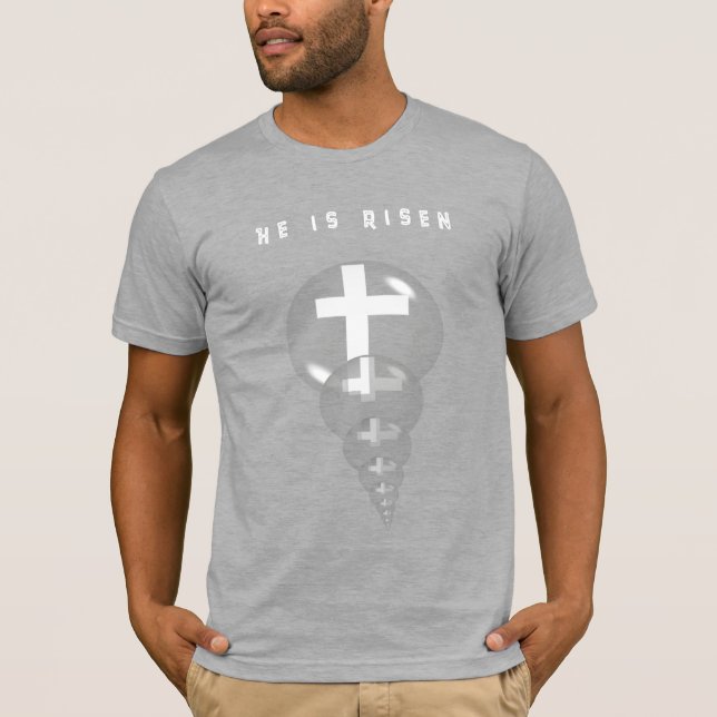 T-shirt Chemise de la Résurrection - Il est ressuscité (Devant)