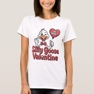 T-shirt Chemise de la Saint-Valentin Oie Ridicule - Oie qu