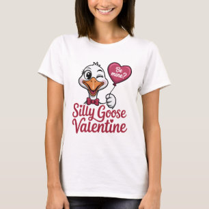 T-shirt Chemise de la Saint-Valentin Oie Ridicule - Oie qu