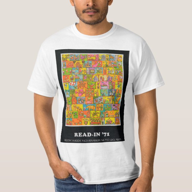 T-shirt Chemise de la semaine du livre de 1971 enfants (Devant)
