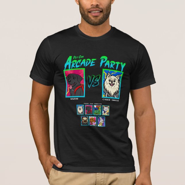 T-shirt Chemise de la soirée DEF CON Arcade (Devant)