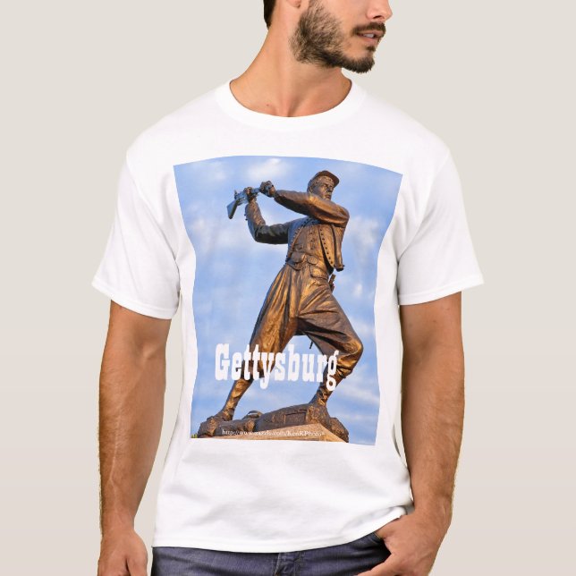 T-shirt Chemise de la statue IV de Gettysburg (Devant)