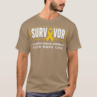 T-shirt Chemise de la survivante du cancer de l'enfant - C