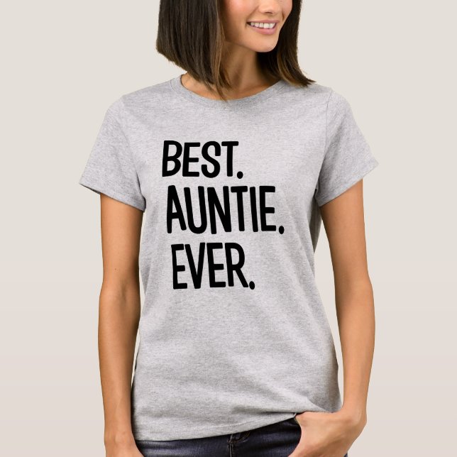 T-shirt Chemise de la tante des meilleures femmes drôles (Devant)