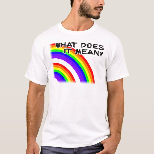 T-shirt Chemise de la vidéo Double Arc-en-ciel (Devant)